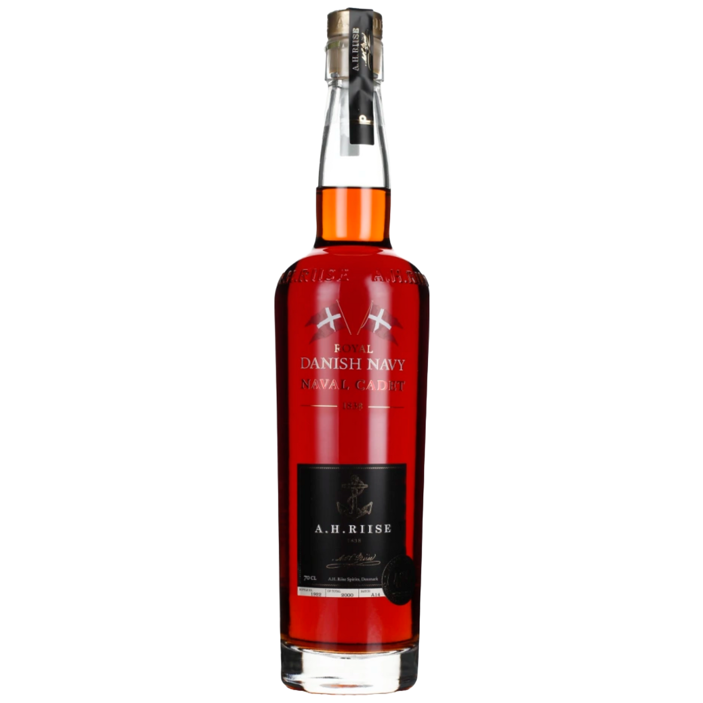 A.H. Riise Royal Danish Navy Naval Cadet Rum 42% vol 0,7l