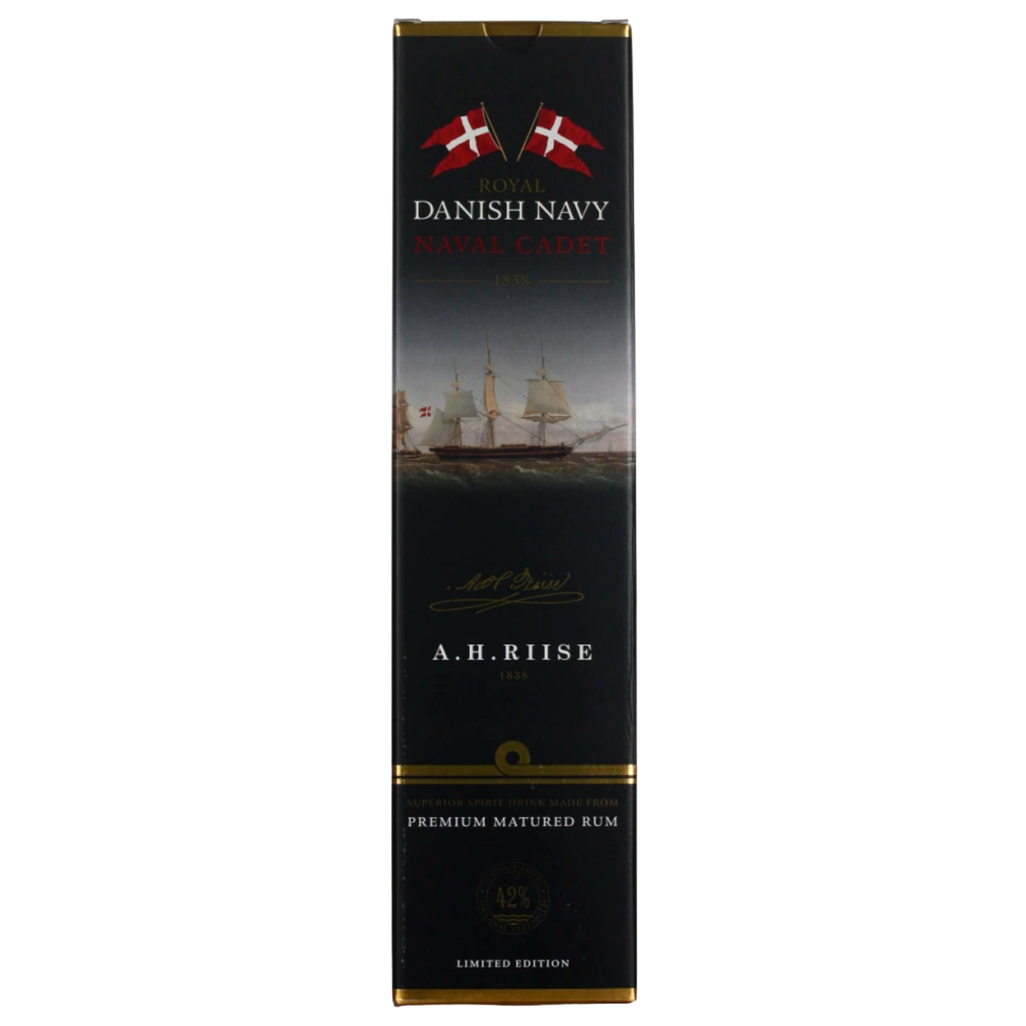 A.H. Riise Royal Danish Navy Naval Cadet Rum 42% vol 0,7l