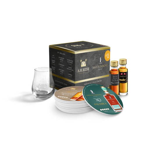 A.H. Riise & Santos Dumont Tasting Set schwarz 9x0,02l + Tumbler