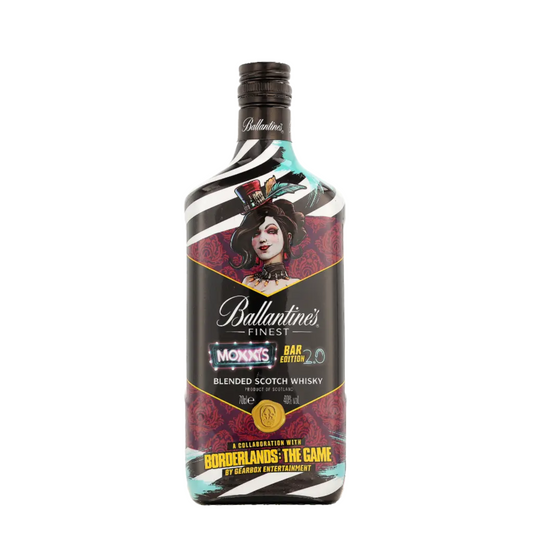 Ballantines Finest x Borderlands, Moxxis Bar 2.0 Blended Scotch Whisky Edition 40% vol. 0,7L