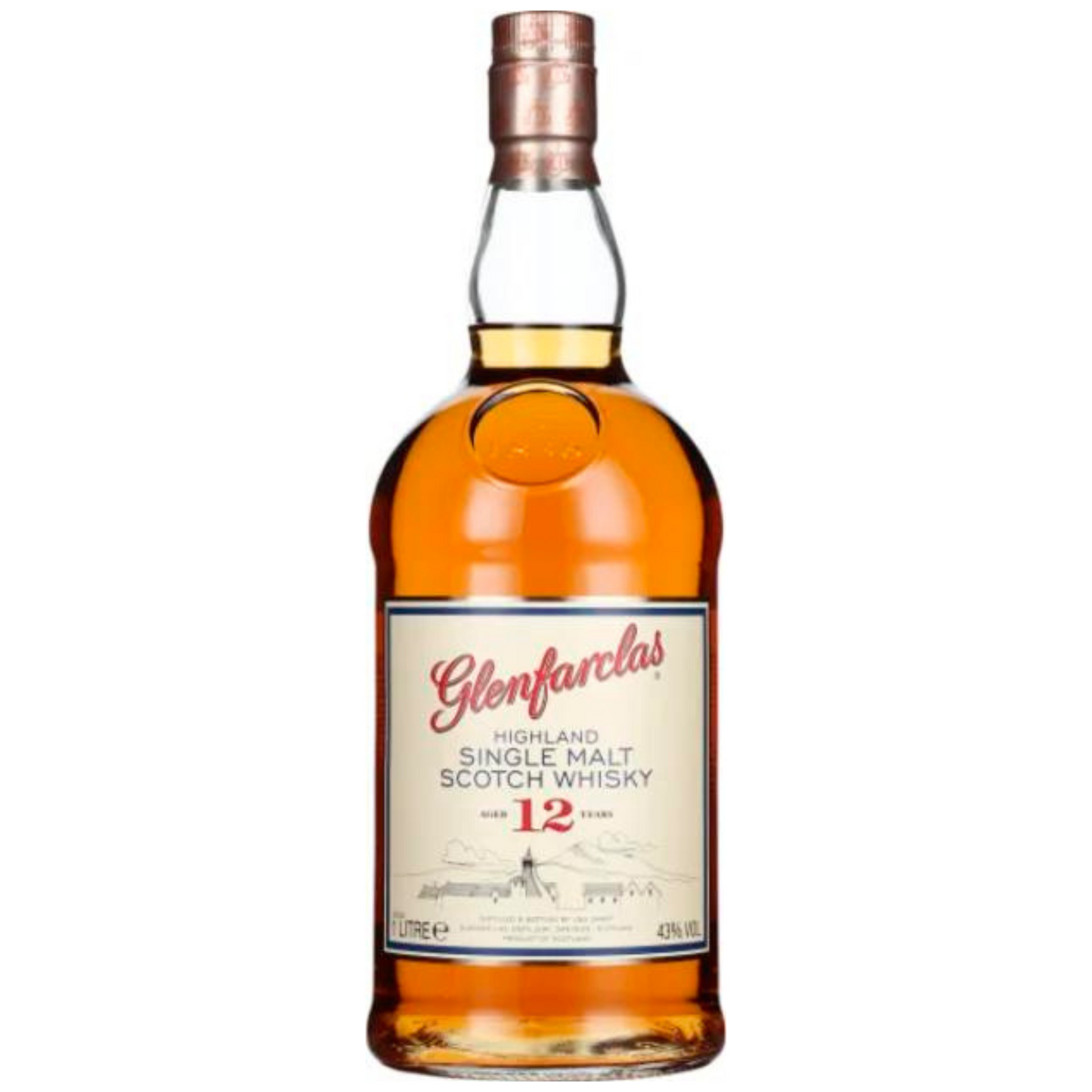 Glenfarclas 12 years Single Malt 43% vol 1,0L