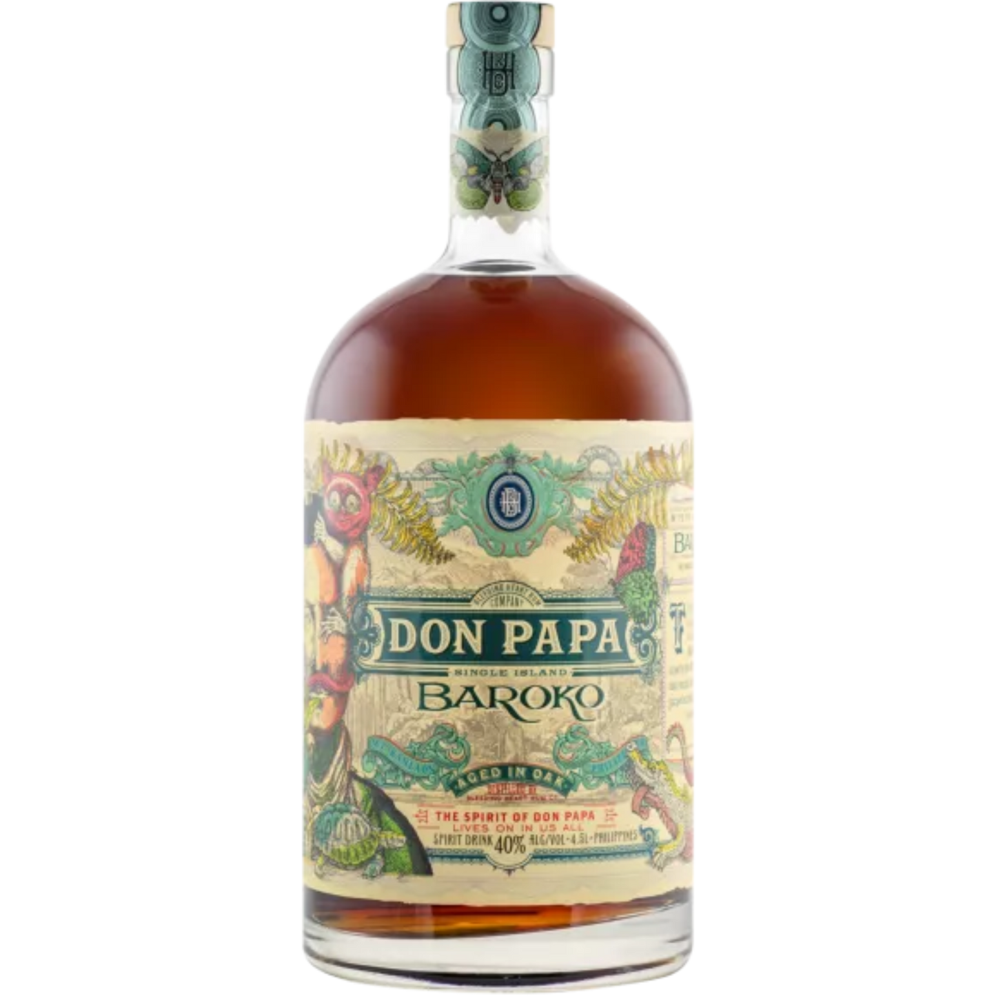 Don Papa Baroko Rum Magnum Flasche 40% vol 4,5L