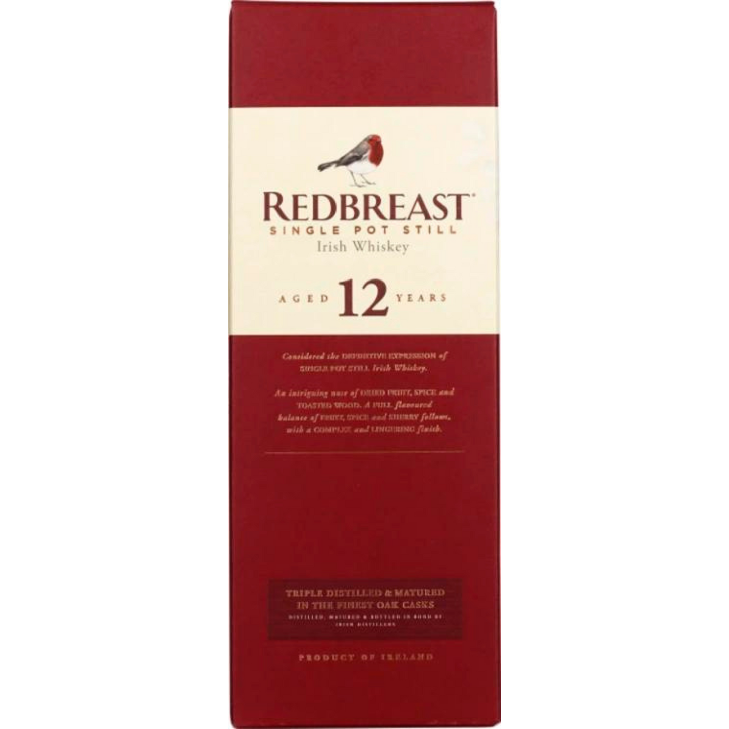 Redbreast 12 Years Old Single Pot Still Irish Whiskey 0.7L