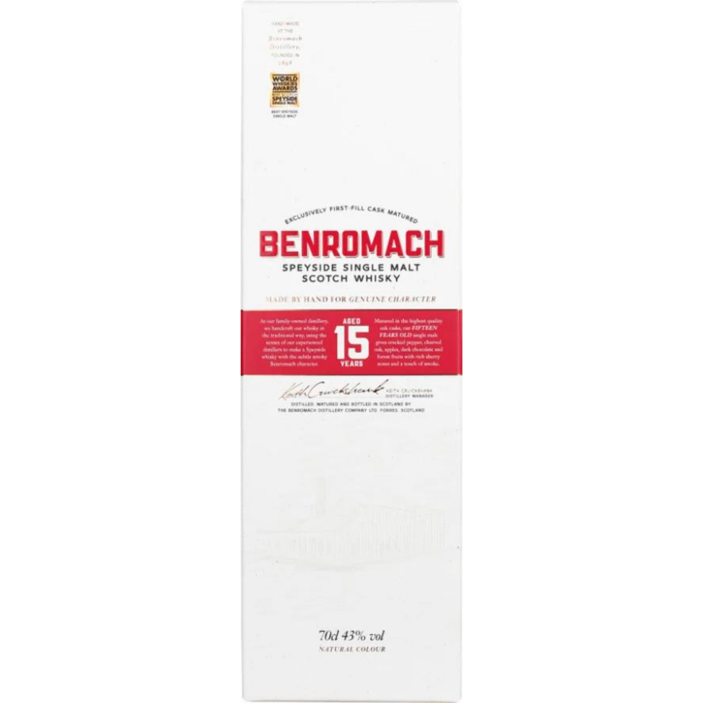 Benromach 15 Jahre Single Malt Scotch Whisky 43% vol 0,7L