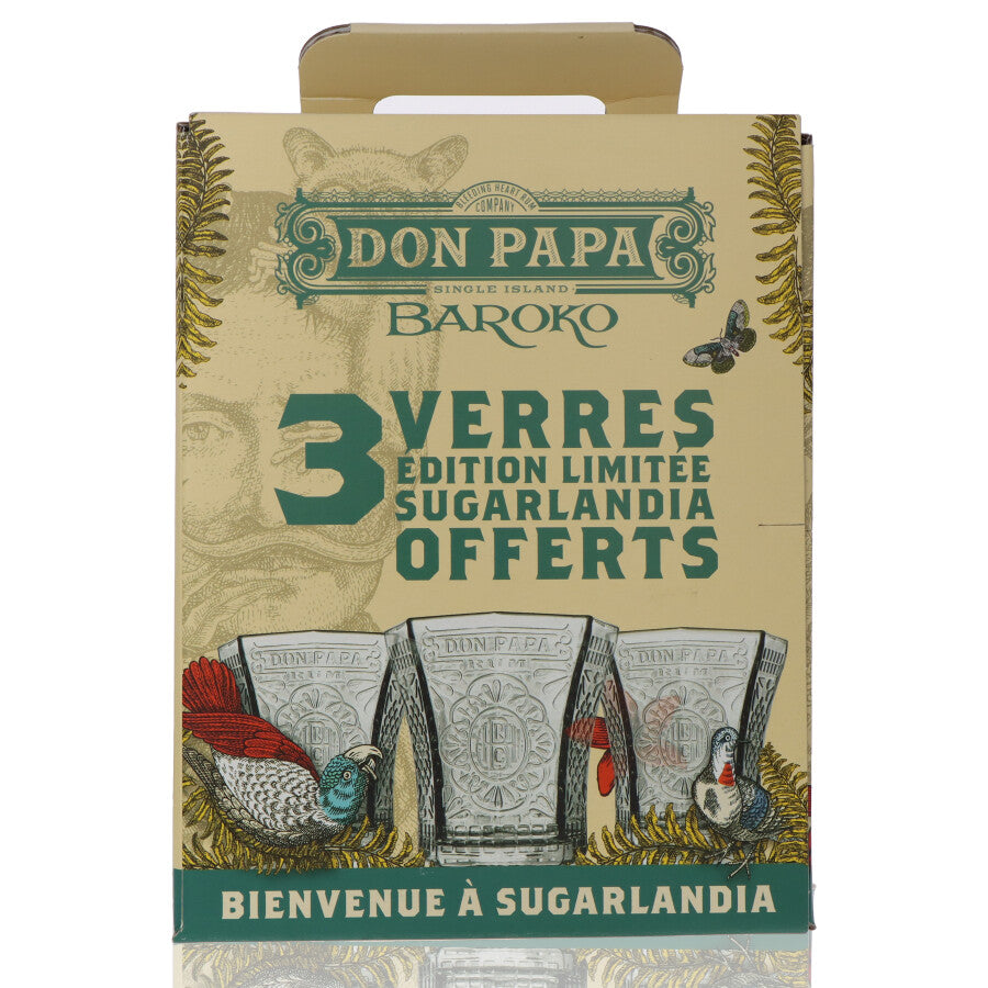 Don Papa Baroko limitiertes Set mit 3 Gläsern