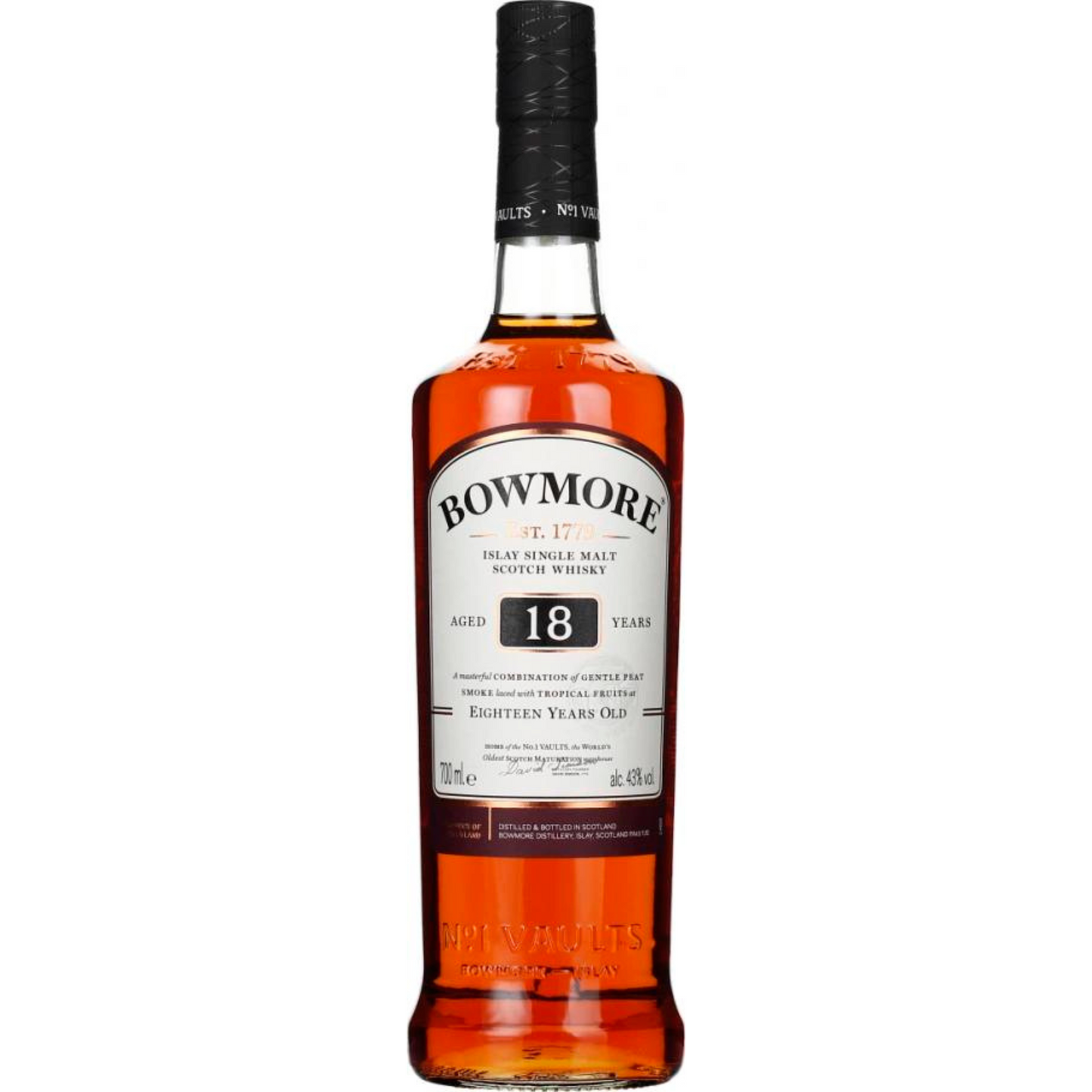 Bowmore 18 Jahre Islay Single Malt Scotch Whisky 40% vol 0,7L