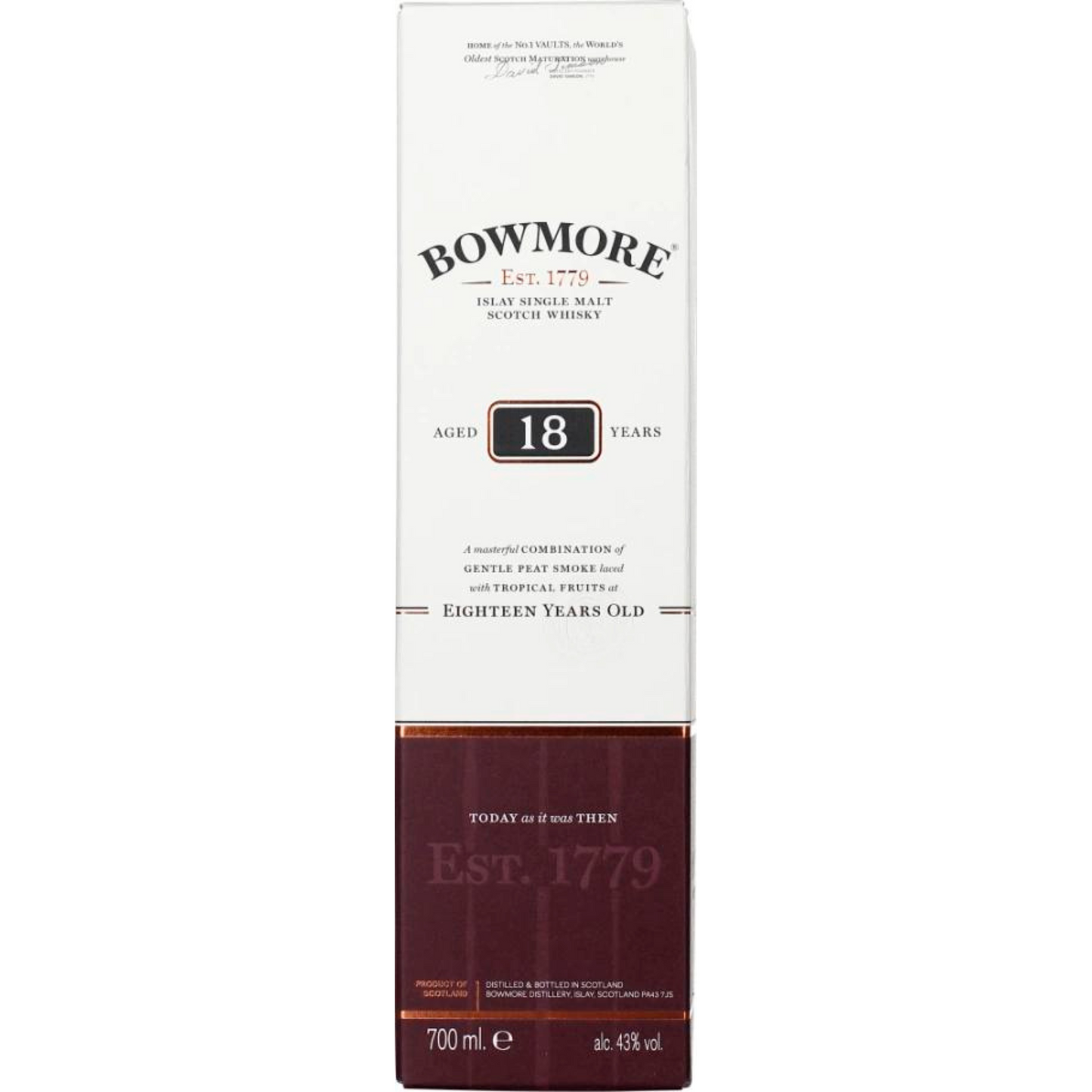 Bowmore 18 Jahre Islay Single Malt Scotch Whisky 40% vol 0,7L